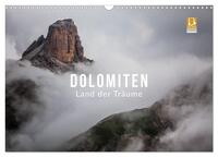 Dolomiten - Land der Träume (Wandkalender 2025 DIN A3 quer), CALVENDO Monatskalender