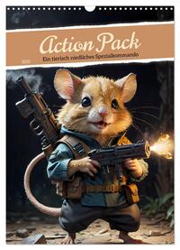 Action Pack - Ein tierisch niedliches Spezialkommando (Wandkalender 2025 DIN A3 hoch), CALVENDO Monatskalender