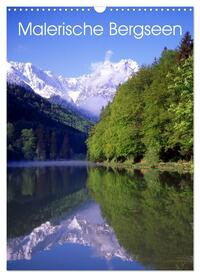 Malerische Bergseen (Wandkalender 2025 DIN A3 hoch), CALVENDO Monatskalender