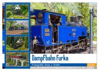 Dampfbahn Furka 2025 (Wandkalender 2025 DIN A2 quer), CALVENDO Monatskalender