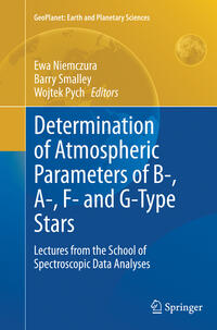 Determination of Atmospheric Parameters of B-, A-, F- and G-Type Stars