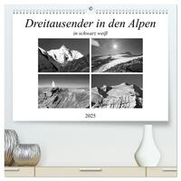 Dreitausender in den Alpen (hochwertiger Premium Wandkalender 2025 DIN A2 quer), Kunstdruck in Hochglanz