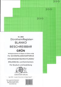 DürckheimRegister® BLANKO-GRÜN beschreibbar für deine Gesetze