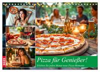 Pizza für Genießer! - Erleben Sie jeden Monat neue Pizza-Momente (Wandkalender 2025 DIN A4 quer), CALVENDO Monatskalender