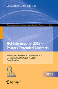 HCI International 2015 - Posters’ Extended Abstracts