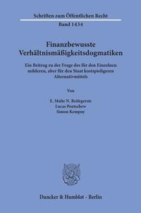 Finanzbewusste Verhältnismäßigkeitsdogmatiken.