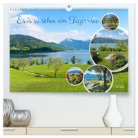 Es is so schee am Tegernsee (hochwertiger Premium Wandkalender 2025 DIN A2 quer), Kunstdruck in Hochglanz