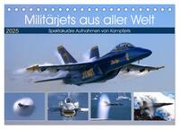 Militärjets aus aller Welt (Tischkalender 2025 DIN A5 quer), CALVENDO Monatskalender