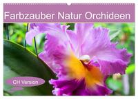 Farbzauber Natur Orchideen - CH Version (Wandkalender 2025 DIN A2 quer), CALVENDO Monatskalender