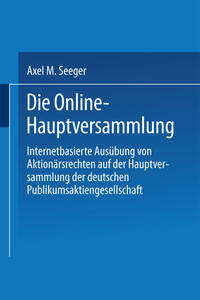 Die Online-Hauptversammlung