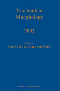 Yearbook of Morphology 2003