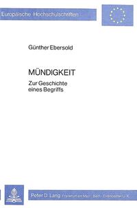 Mündigkeit