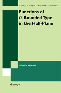 Functions of a-Bounded Type in the Half-Plane