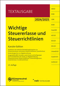 Wichtige Steuererlasse und Steuerrichtlinien