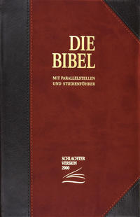 Die Bibel – Schlachter 2000 – Standardausgabe (PU-Einband, grau/braun)