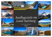 Ausflugsziele im Land Salzburg (Wandkalender 2025 DIN A2 quer), CALVENDO Monatskalender