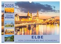 ELBE - Von Cuxhaven bis Bad Schandau (Wandkalender 2025 DIN A3 quer), CALVENDO Monatskalender