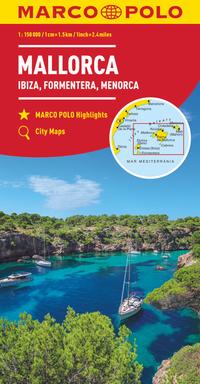 MARCO POLO Regionalkarte Mallorca, Ibiza, Formentera, Menorca 1:150.000