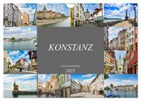 Konstanz Stadtansichten (Wandkalender 2025 DIN A4 quer), CALVENDO Monatskalender