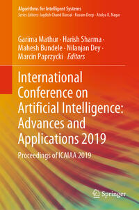 International Conference on Artificial Intelligence: Advances and Applications 2019