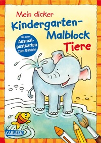 Mein dicker Kindergarten-Malblock Tiere