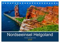 Nordseeinsel Helgoland - Ansichten der Insel in Acryl (Tischkalender 2025 DIN A5 quer), CALVENDO Monatskalender