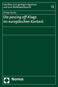 Die passing off-Klage im europäischen Kontext