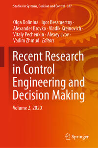 Recent Research in Control Engineering and Decision Making