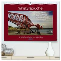 Whisky-Sprüche (hochwertiger Premium Wandkalender 2025 DIN A2 quer), Kunstdruck in Hochglanz