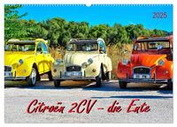 Citroën 2CV - die Ente (Wandkalender 2025 DIN A2 quer), CALVENDO Monatskalender