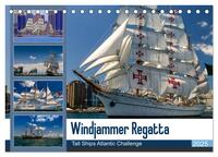 Windjammer-Regatta - Tall Ships Atlantic Challenge (Tischkalender 2025 DIN A5 quer), CALVENDO Monatskalender