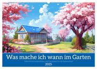 Was mache ich wann im Garten (Wandkalender 2025 DIN A2 quer), CALVENDO Monatskalender