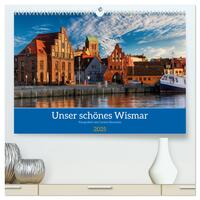 Unser schönes Wismar (hochwertiger Premium Wandkalender 2025 DIN A2 quer), Kunstdruck in Hochglanz