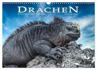 Drachen: Geheimnisvolles Tierreich (Wandkalender 2025 DIN A3 quer), CALVENDO Monatskalender