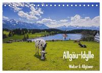 Allgäu-Idylle (Tischkalender 2025 DIN A5 quer), CALVENDO Monatskalender