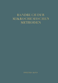 Handbuch der Mikrochemischen Methoden