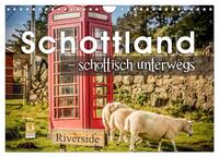 Schottland – schottisch unterwegs (Wandkalender 2025 DIN A4 quer), CALVENDO Monatskalender