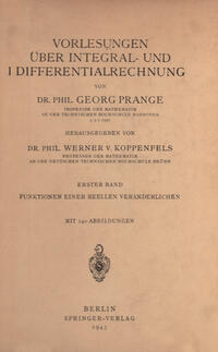 Vorlesungen Über Integral- und Differentialrechnung