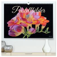 Pastellbilder (hochwertiger Premium Wandkalender 2025 DIN A2 quer), Kunstdruck in Hochglanz