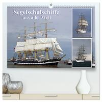 Segelschulschiffe aus aller Welt (hochwertiger Premium Wandkalender 2025 DIN A2 quer), Kunstdruck in Hochglanz