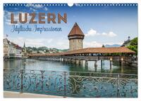 LUZERN Idyllische Impressionen (Wandkalender 2025 DIN A3 quer), CALVENDO Monatskalender