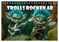 Trolls rocken ab (Tischkalender 2025 DIN A5 quer), CALVENDO Monatskalender