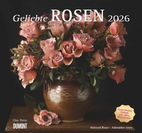 Geliebte Rosen 2026 – DUMONT Wandkalender – mit allen wichtigen Feiertagen – Format 38,0 x 35,5 cm