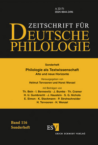 Philologie als Textwissenschaft