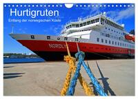 Hurtigruten - Entlang der norwegischen Küste (Wandkalender 2025 DIN A4 quer), CALVENDO Monatskalender