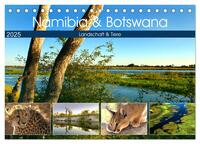 Namibia & Botswana (Tischkalender 2025 DIN A5 quer), CALVENDO Monatskalender