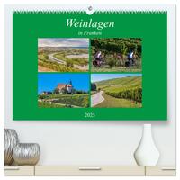 Weinlagen in Franken (hochwertiger Premium Wandkalender 2025 DIN A2 quer), Kunstdruck in Hochglanz