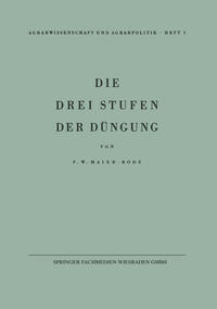 Die drei Stufen der Düngung