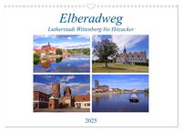 Elberadweg von Lutherstadt Wittenberg bis Hitzacker (Wandkalender 2025 DIN A3 quer), CALVENDO Monatskalender