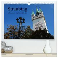 Straubing, liebenswerte Stadt im Gäuboden (hochwertiger Premium Wandkalender 2025 DIN A2 quer), Kunstdruck in Hochglanz